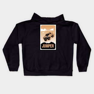 Jumper Racing Car Digital Art Kids Hoodie